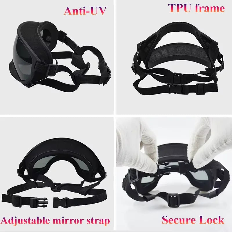 Dog UV Protective Goggles For Travel And Windproof Eyewear