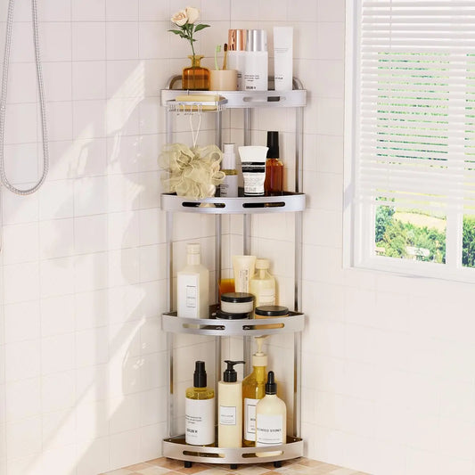 Three-Tier Corner Shower Organizer Rust-Resistant Soap Dish