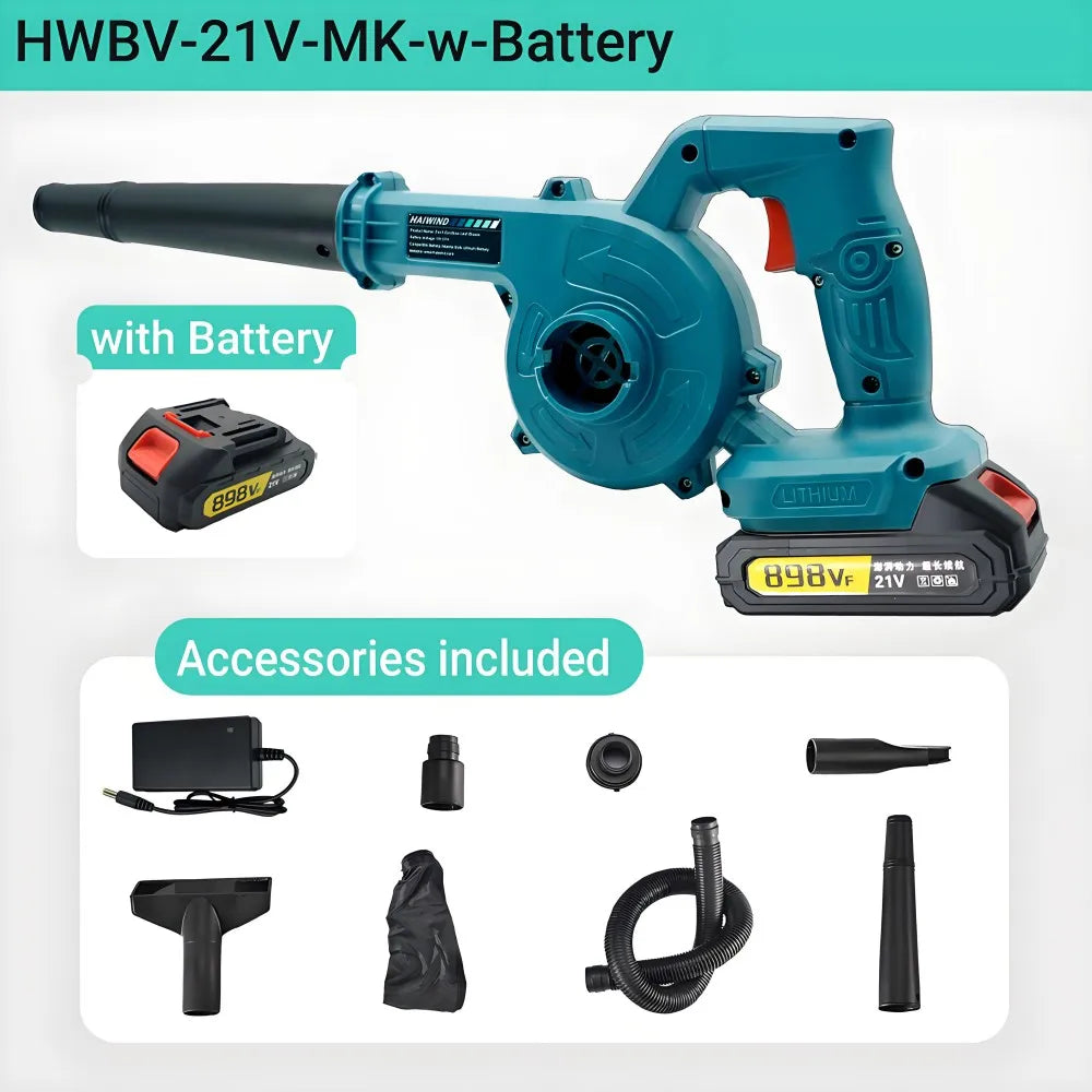 HAIWIND 18V Cordless 2 In 1 Air Blower Vacuum Cleaner