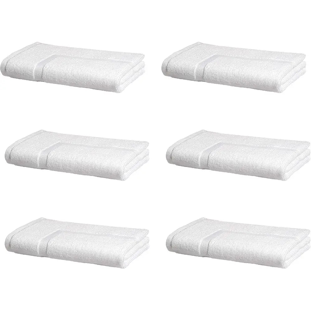 Cotton Absorbent Bath Mats 6 Pack Machine Washable