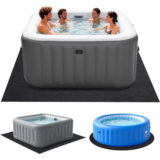 NBVCX Hot Tub Mat Waterproof Leakproof Floor Protector