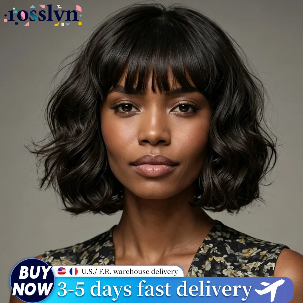 Realace Brazilian Body Wave Human Hair Bob Wig