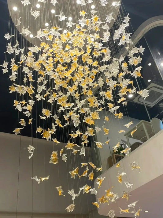 Yingxuan Hanging Lights Chandelier For High Ceiling