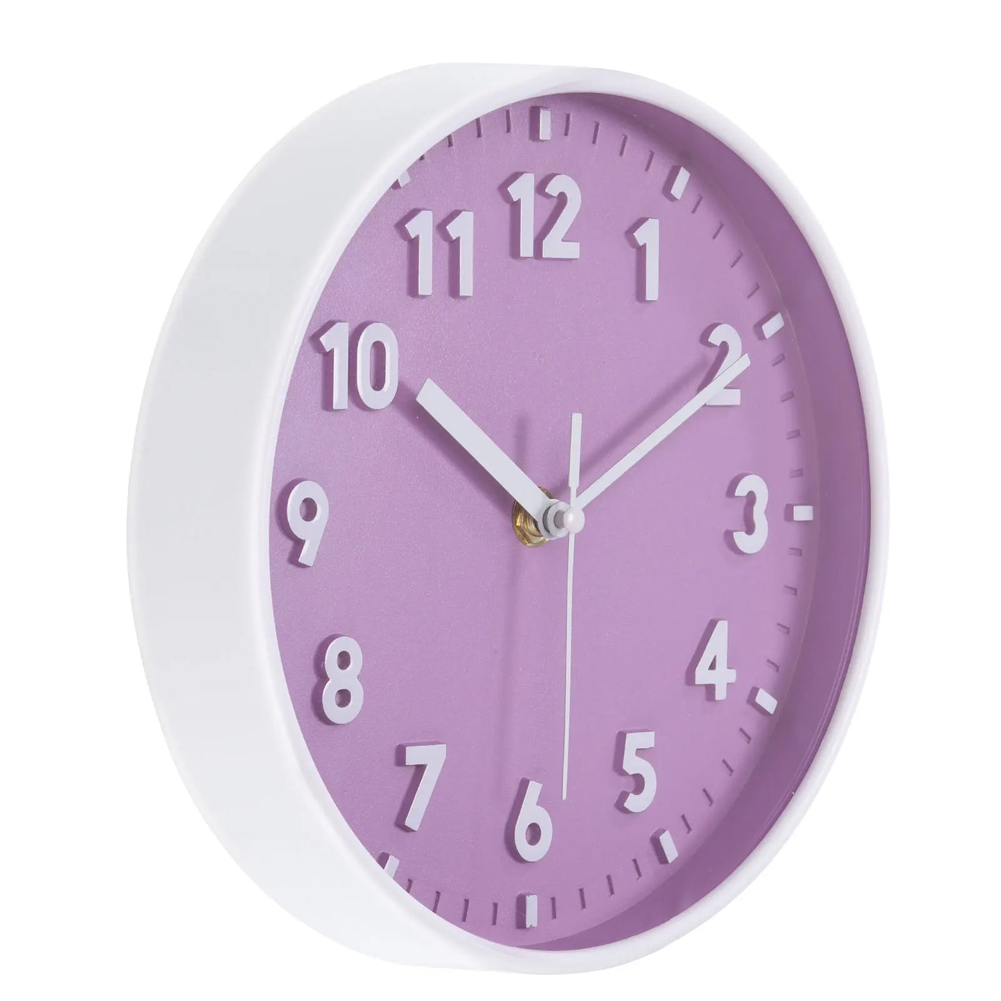 UXCELL Wall Clock 3D Numbers Silent Quartz Battery Operated