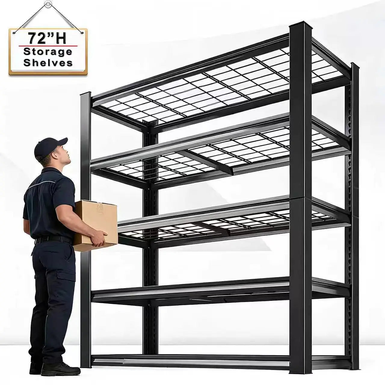 Adjustable Metal Double Layer Shelving Rack
