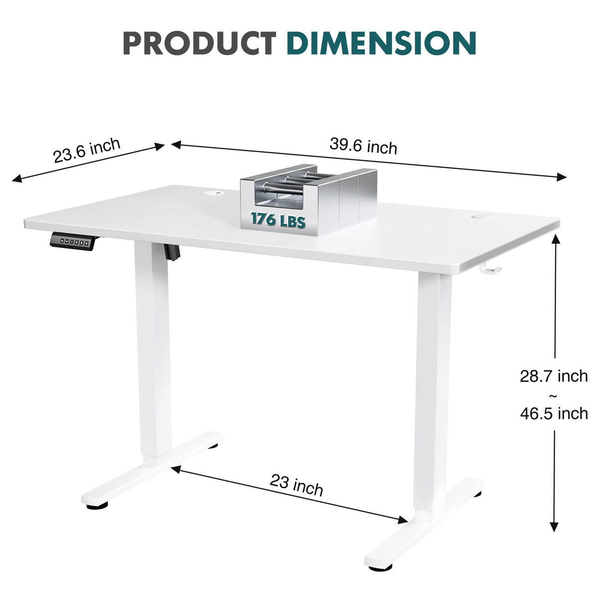 JHK Electric Adjustable Height Sit Stand Office Desk