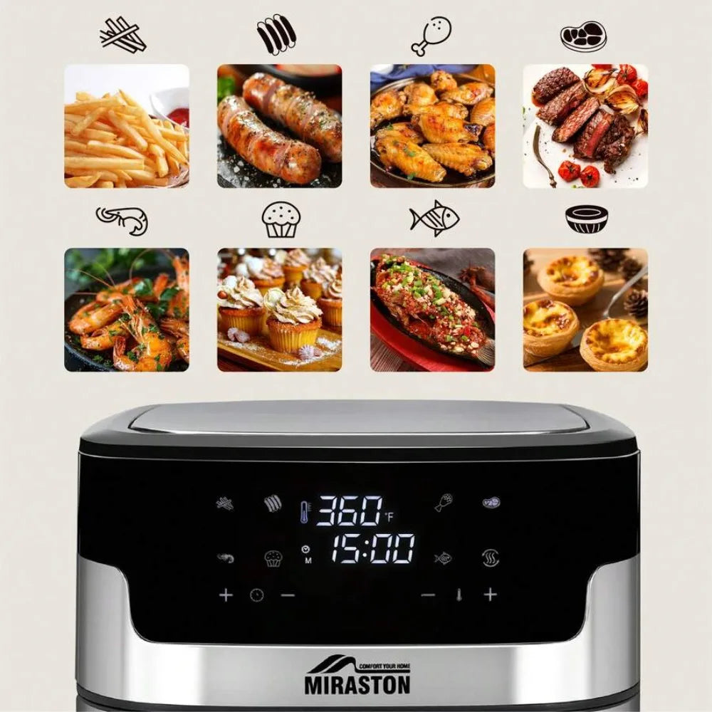 XMSJ Air Fryer With Smart Touch And 8 Presets