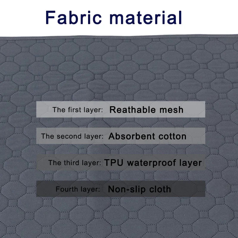 Washable Dog Pee Pad Blanket Absorbent Training Mat