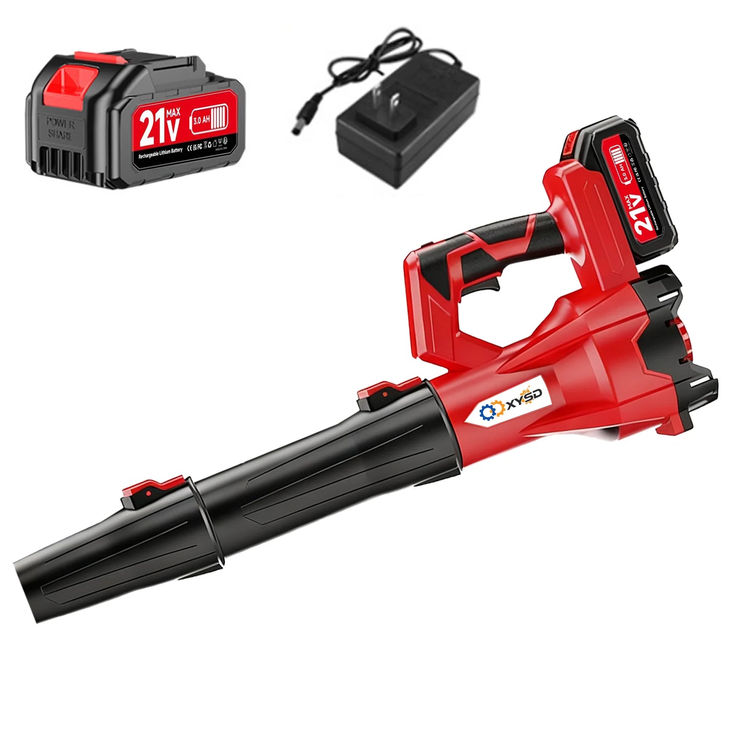 Cordless Leaf Blower 650 CFM With 21V Battery
