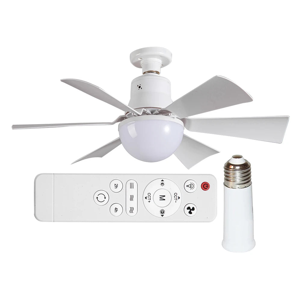 Sikiwind Ceiling Fan With Remote 3 Speed Dimmable Light