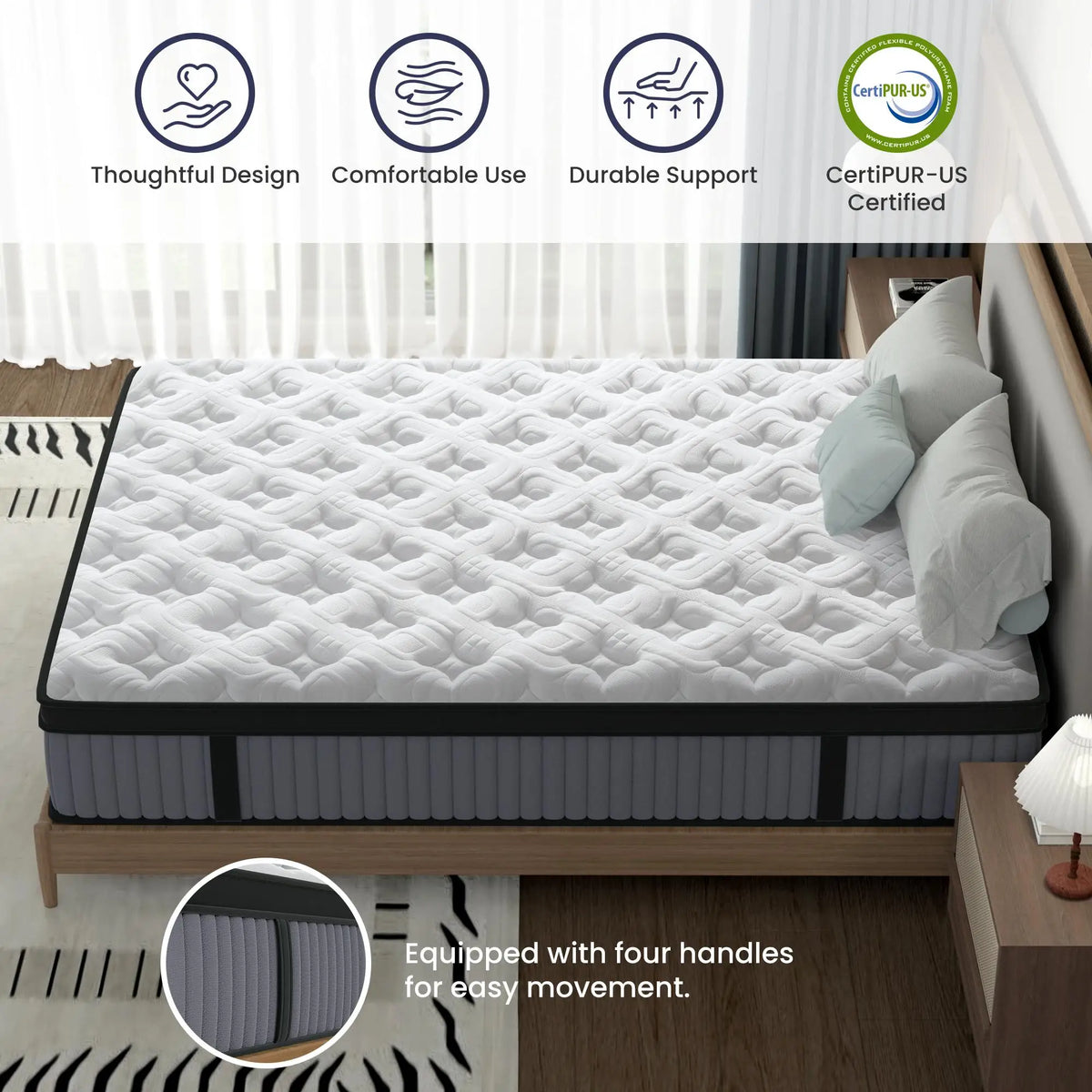 BedStory Luxury Hybrid Memory Foam Mattress