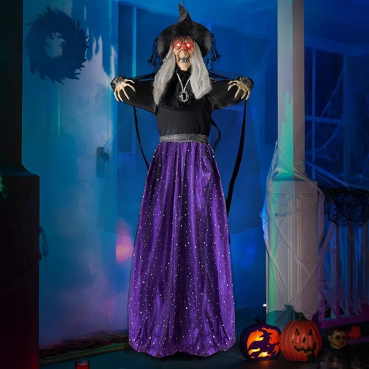 Joyfy Animated Talking Witch Halloween Decoration