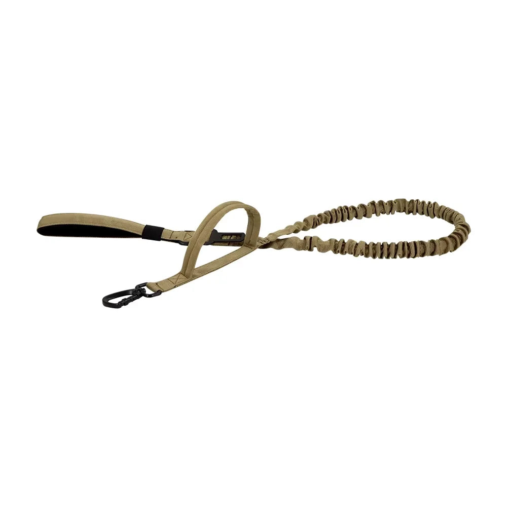 Military Dog Leash With Elastic Rope And Quick Release