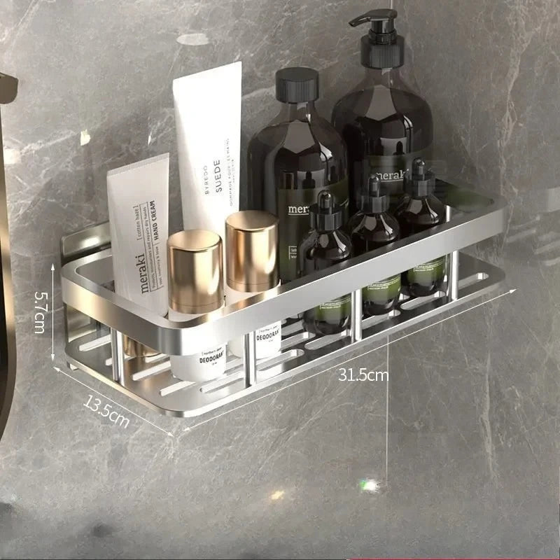 COBASPORT Aluminum Bathroom Shelf Shower Organizer
