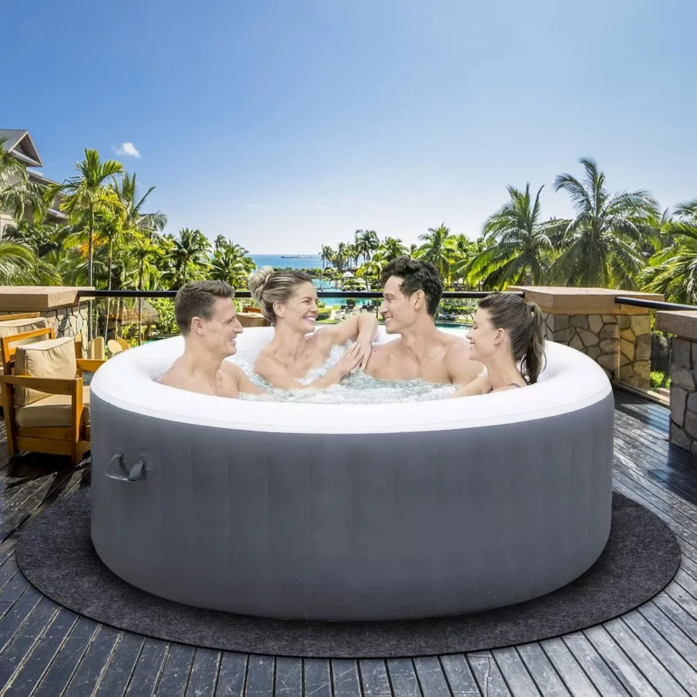 NBVCX Inflatable Hot Tub Mat Absorbent Floor Protector