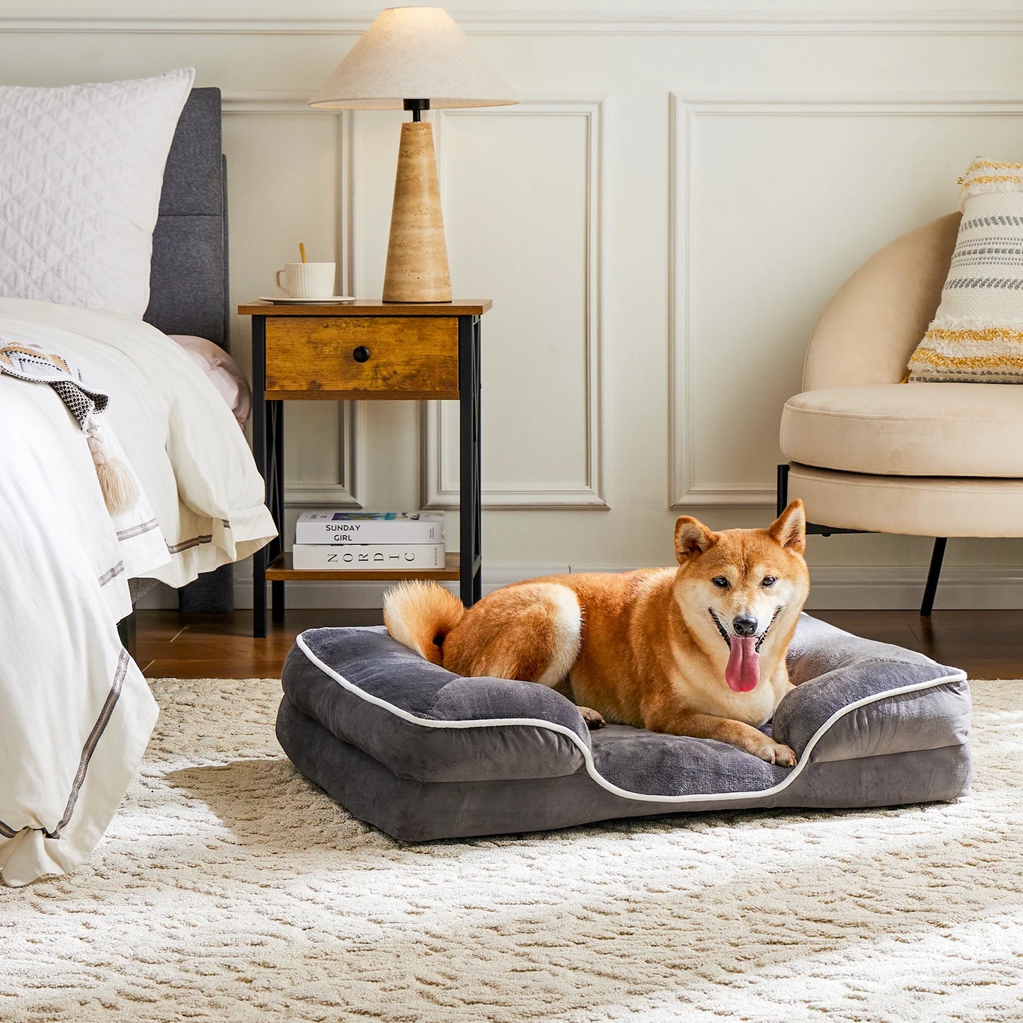 JHK Orthopedic Memory Foam Dog Bed For Small Pets
