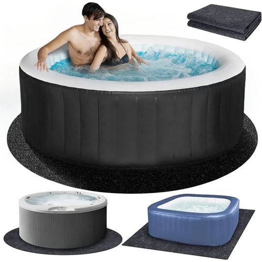 NBVCX Inflatable Hot Tub Mat Absorbent Floor Protector