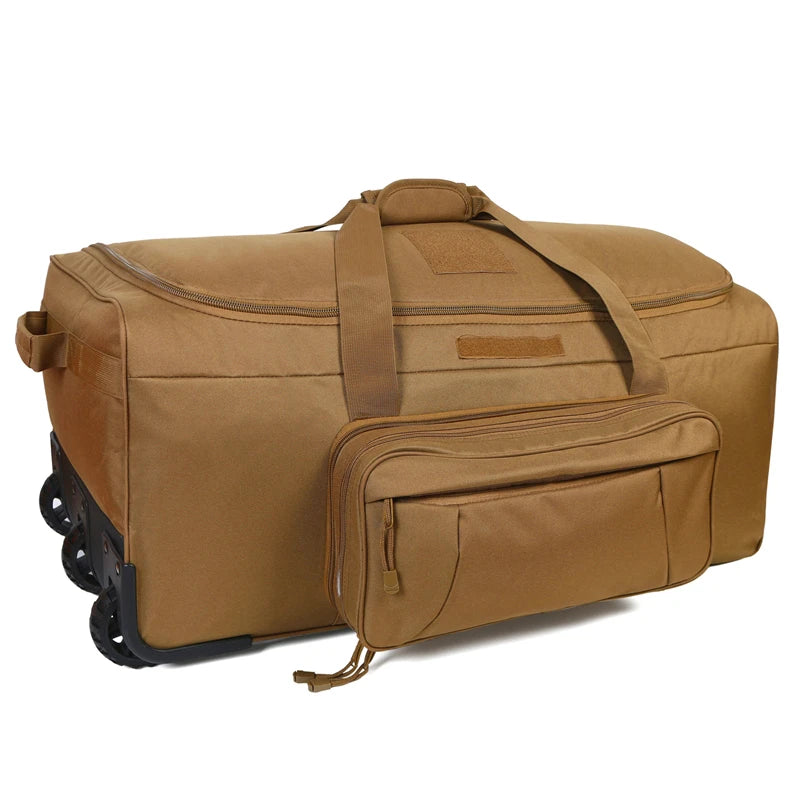 Q Tactical Rolling Duffel Bag Heavy Duty Luggage