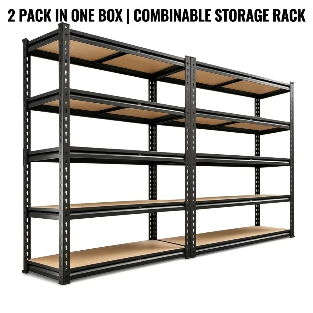 Heavy Duty Adjustable Five Tier Metal Storage Shelving