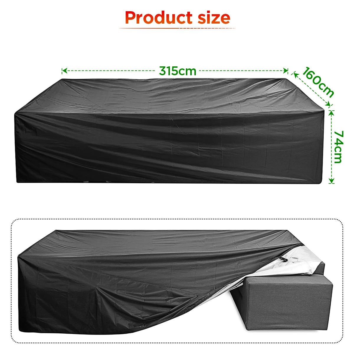 Garprovwm Waterproof Outdoor Patio Furniture Cover