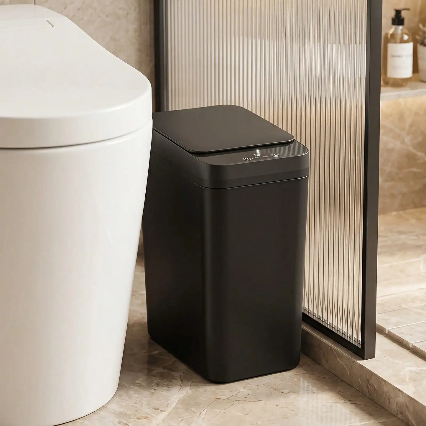 Odor Proof Motion Sensor Trash Can With Automatic Lid
