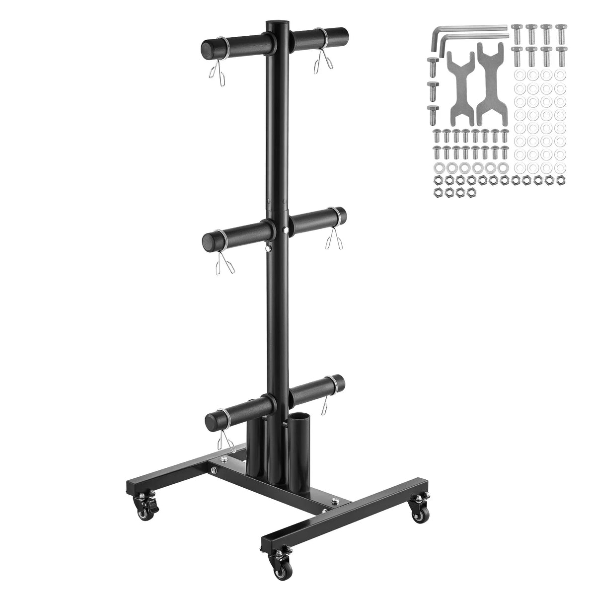 VEVOR Weight Plate Rack With Wheels For Home Gyms