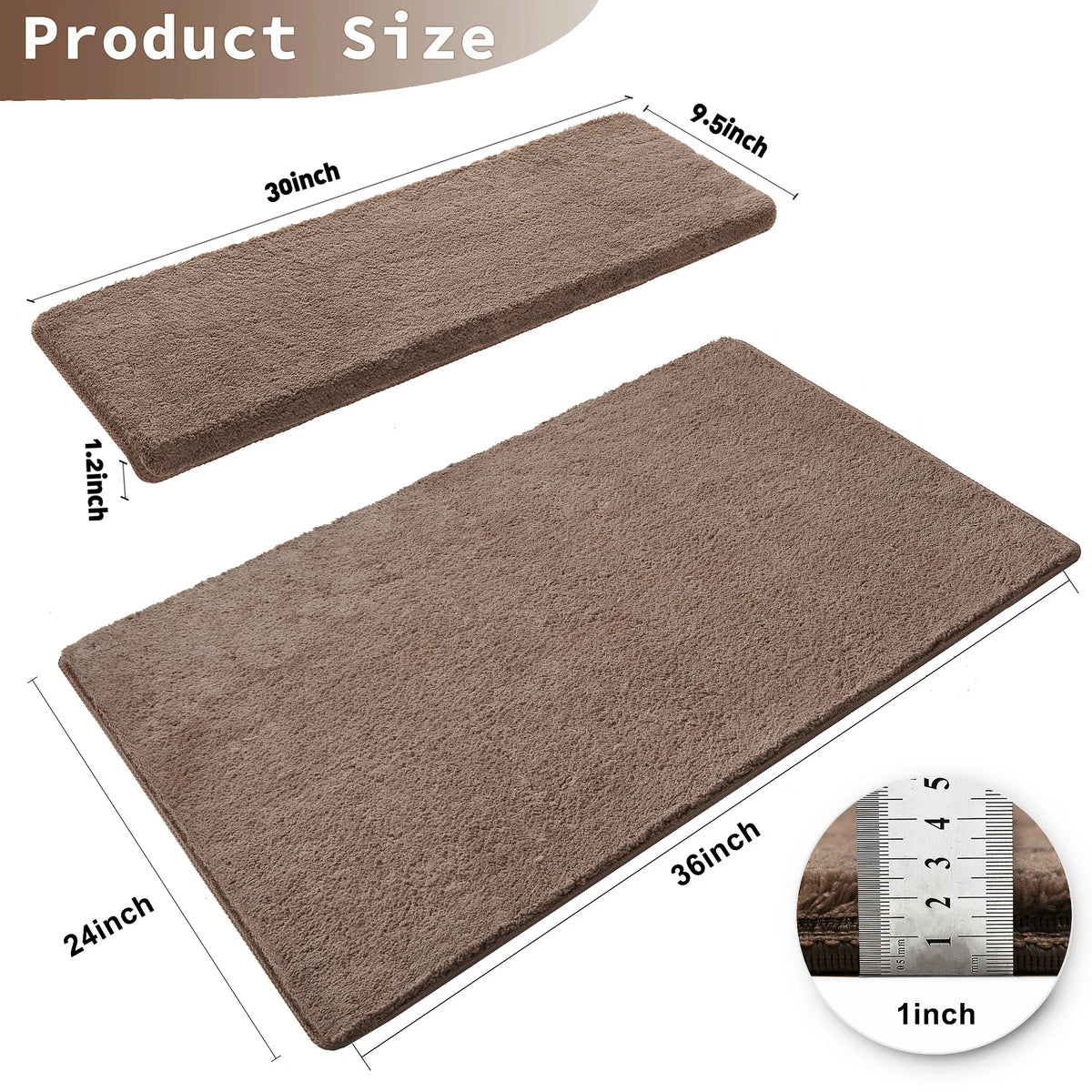 Non-Slip Washable Carpet Stair Treads for Safer Steps