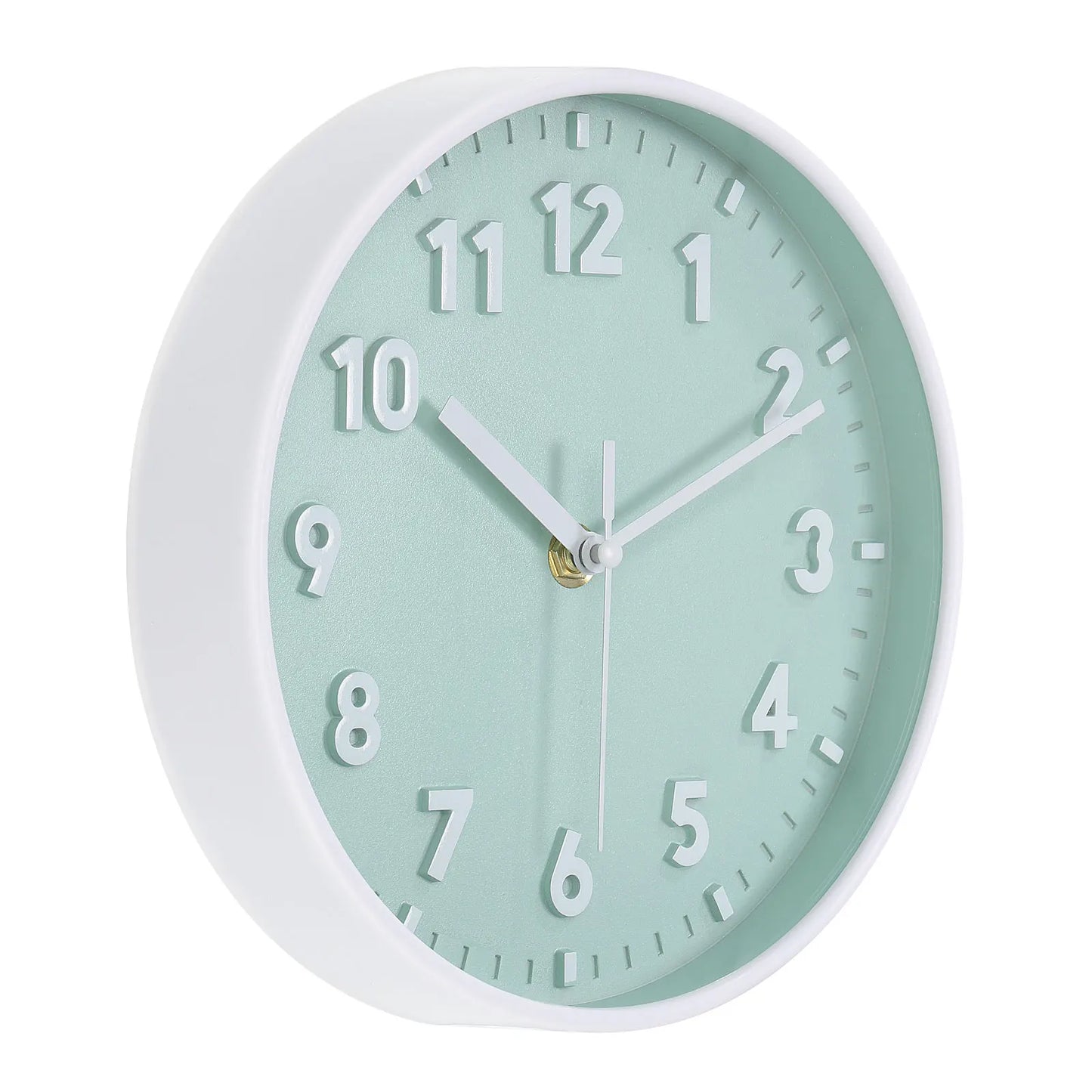 UXCELL Wall Clock 3D Numbers Silent Quartz Battery Operated