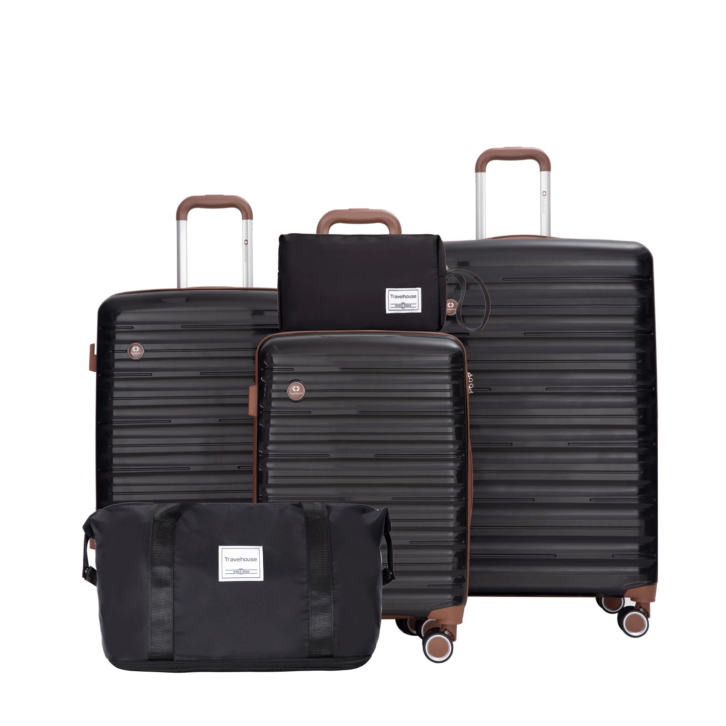 Travelhouse Luggage Set 3 Piece Spinner Wheels TSA Lock