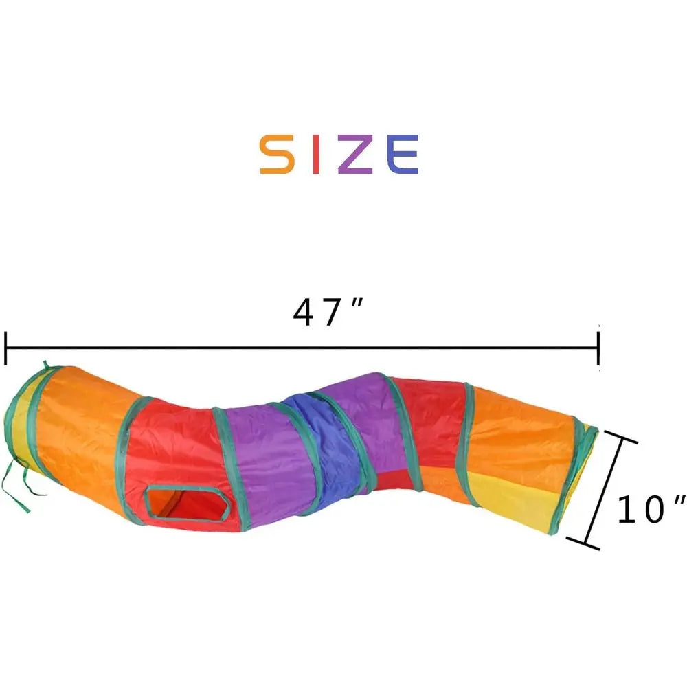 Interactive Crinkle Pet Play Tunnel For Cats And Rabbits