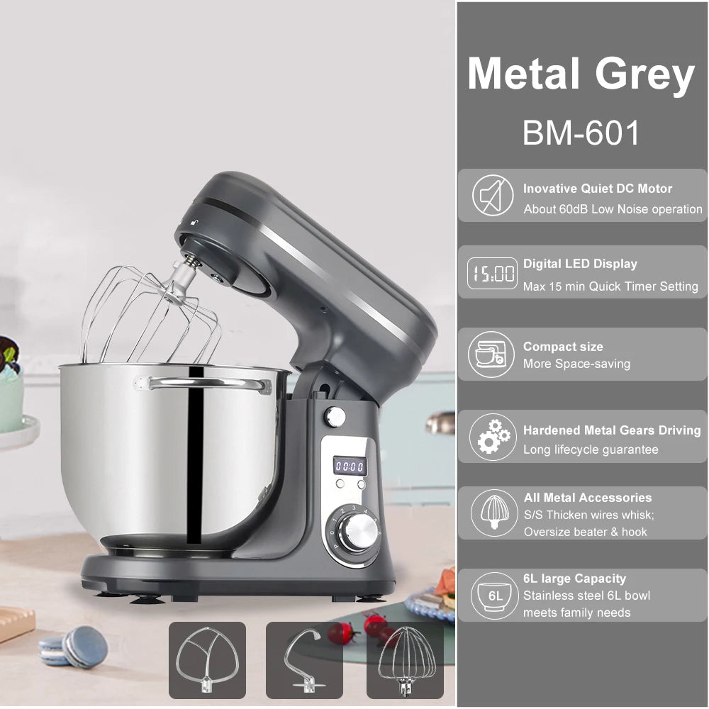 Biolomix Kitchen Stand Mixer 1200W Quiet Motor