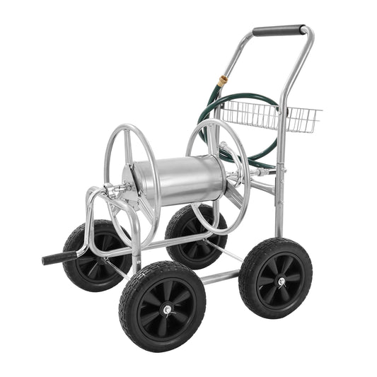 SucceBuy Heavy Duty Garden Hose Reel Cart for Yard Use
