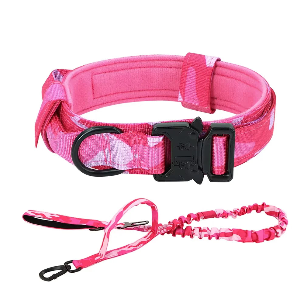 Adjustable Tactical Dog Training Collar And Leash Set