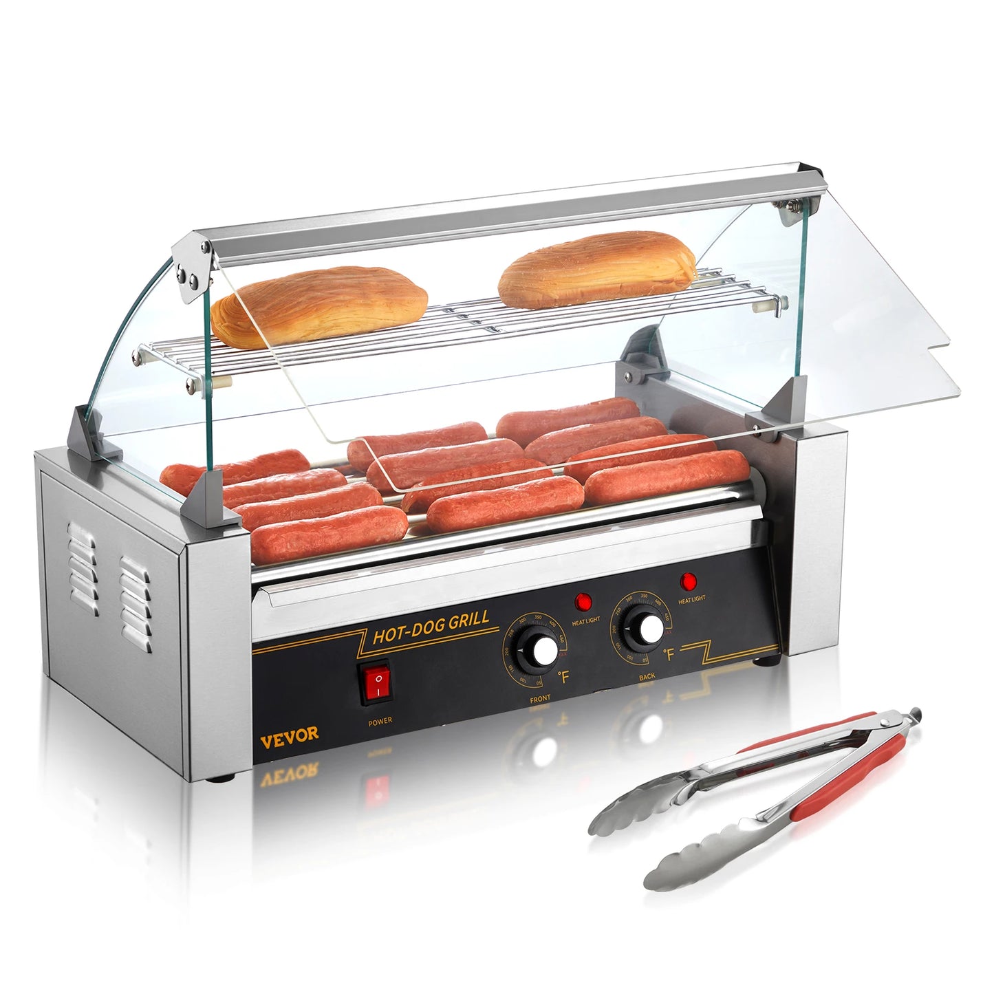 SucceBuy Commercial Hot Dog Roller Sausage Maker 110V
