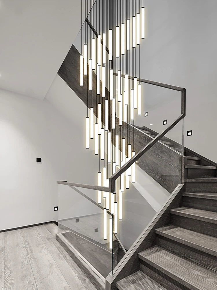 CAMPEGGI LED Long Line Chandelier Staircase Pendant Lamp