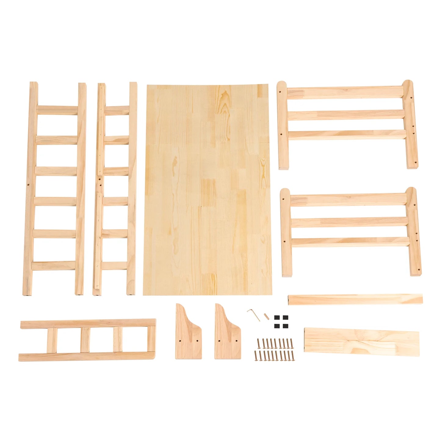 YIYIBYUS Solid Wood Elevated Pet Bed for Cats and Dogs