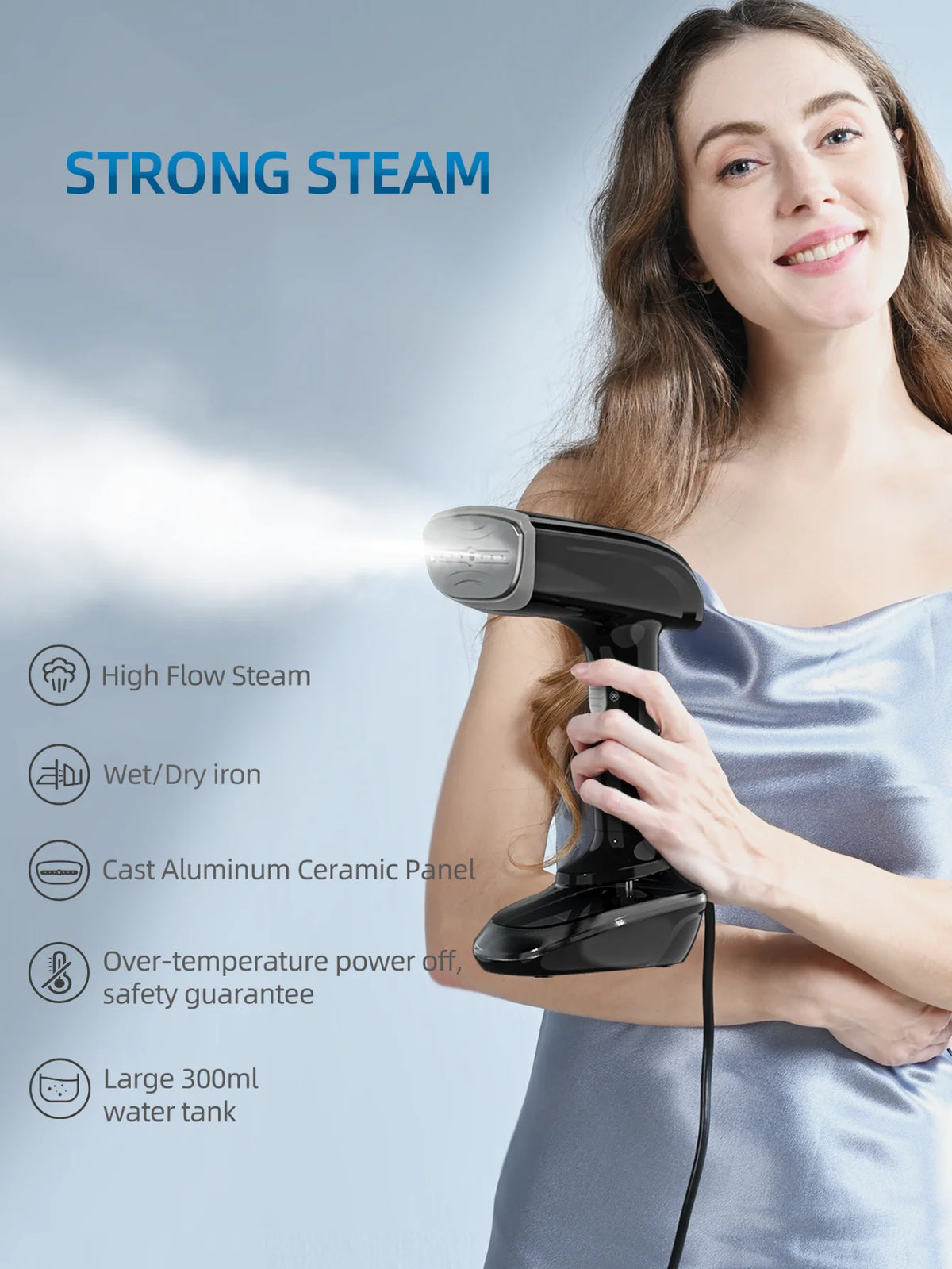 Portable Handheld Garment Steamer And Iron