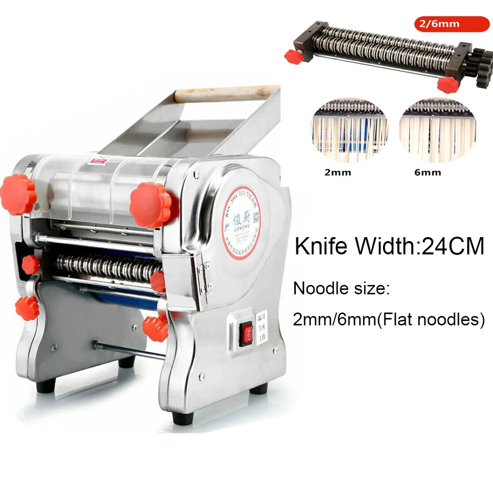 550W Electric Pasta Maker Noodle Machine Stainless Steel