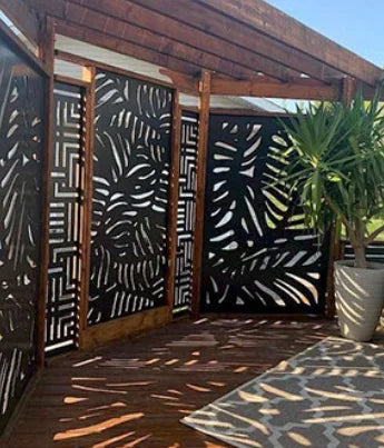 Durable Privacy Garden Fence Panel Aluminum Trellis