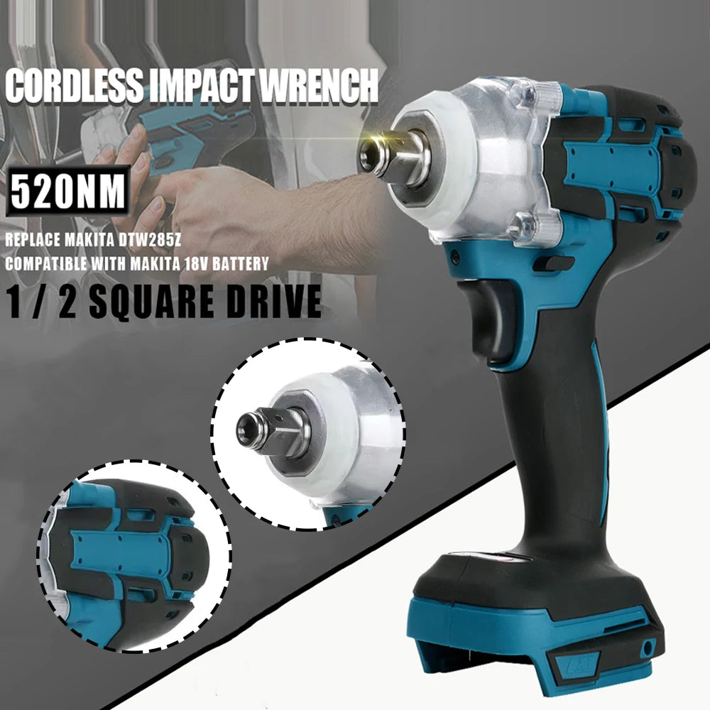 Magnitt Brushless Cordless Impact Wrench With Toolbox