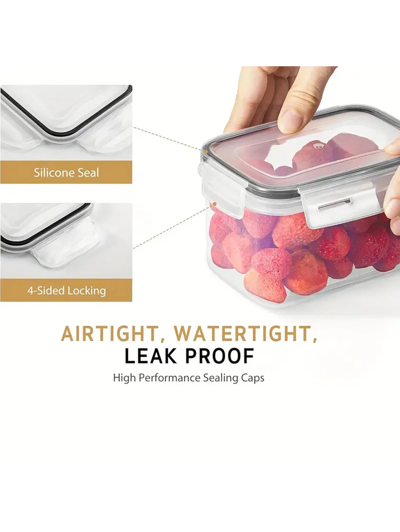 24-Piece Airtight Food Storage Containers With Labels