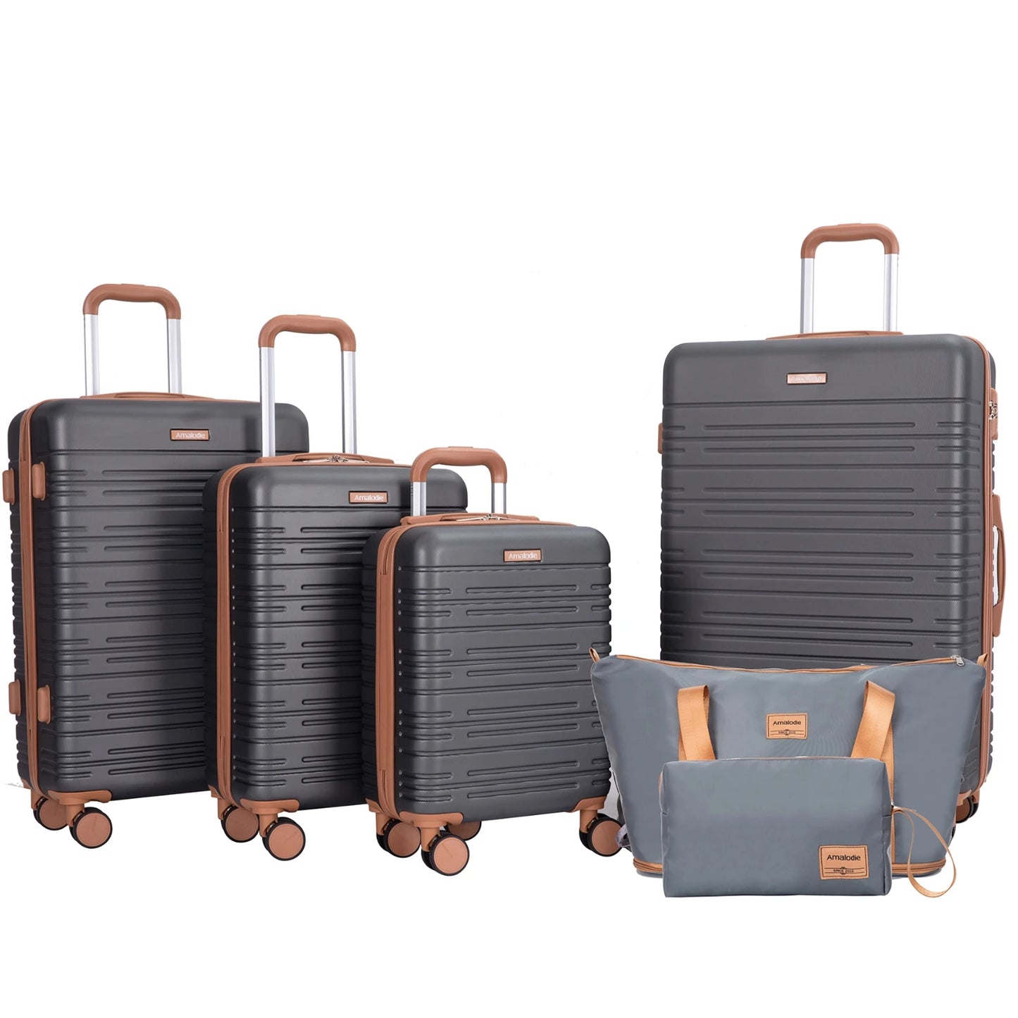 Luggage Sets 6 Piece,Suitcases with Double Spinner Wheels and TSA Lock,Hardcase 6 set 16/20/24/28 Luggage  with Travel Duffle Bag