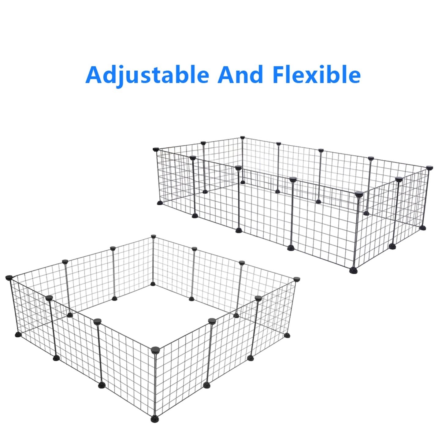 Pet Playpen Small Animal Cage Indoor Portable Metal Fence