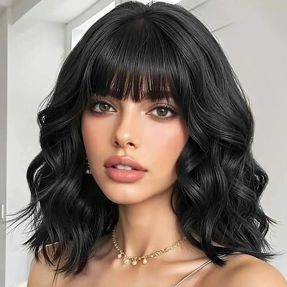 Realace Brazilian Body Wave Human Hair Bob Wig