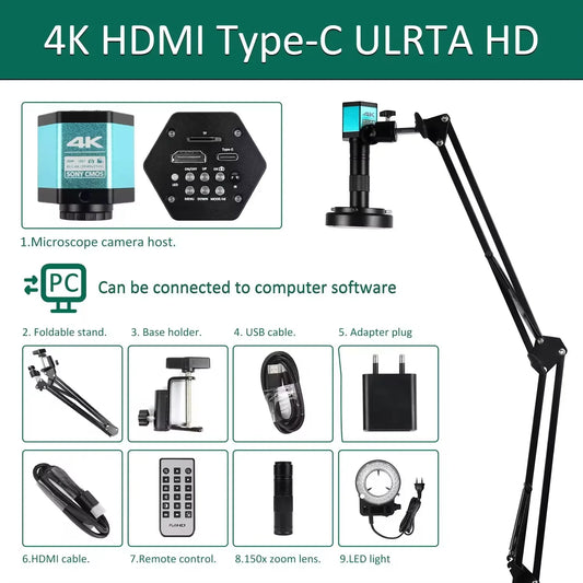 YIZHAN 4K Digital Microscope Camera With HDMI Output