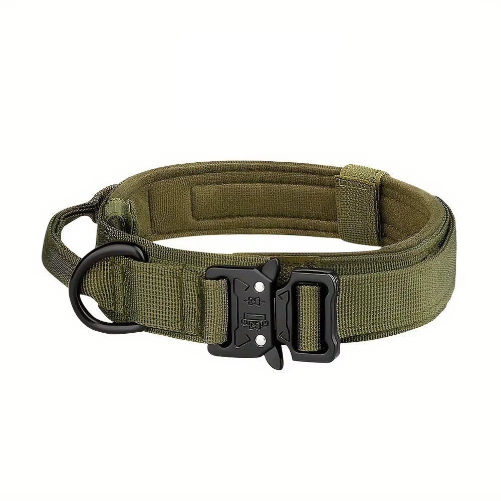 Adjustable Nylon Tactical Dog Training Collar And Leash Set