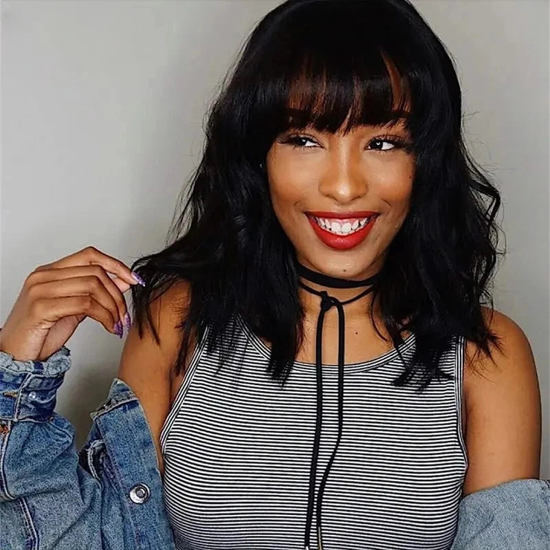 Realace Brazilian Body Wave Human Hair Bob Wig