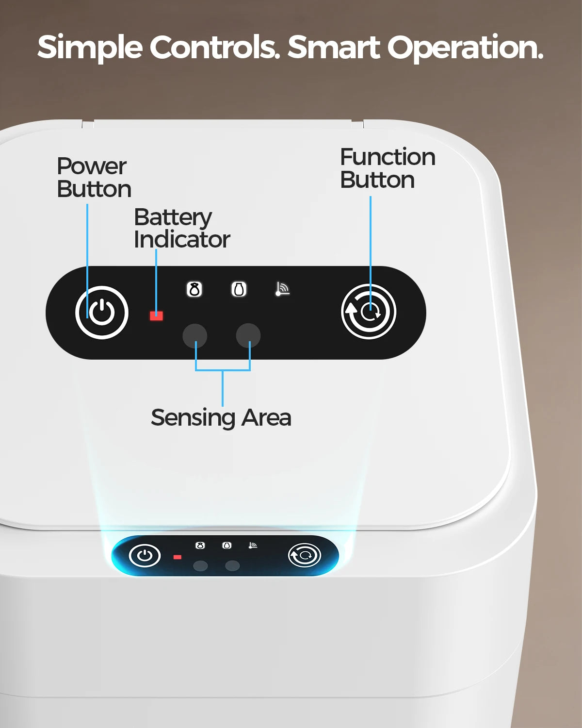 Automatic Self Bagging Motion Sensor Trash Bin