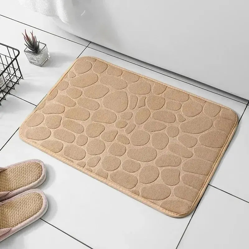 Embossed Fiber Carpet Anti Slip Bath Mat For Home