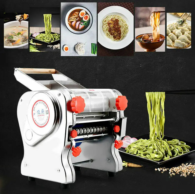 Electric Pasta Noodle Maker 550W Stainless Steel Dual Knife
